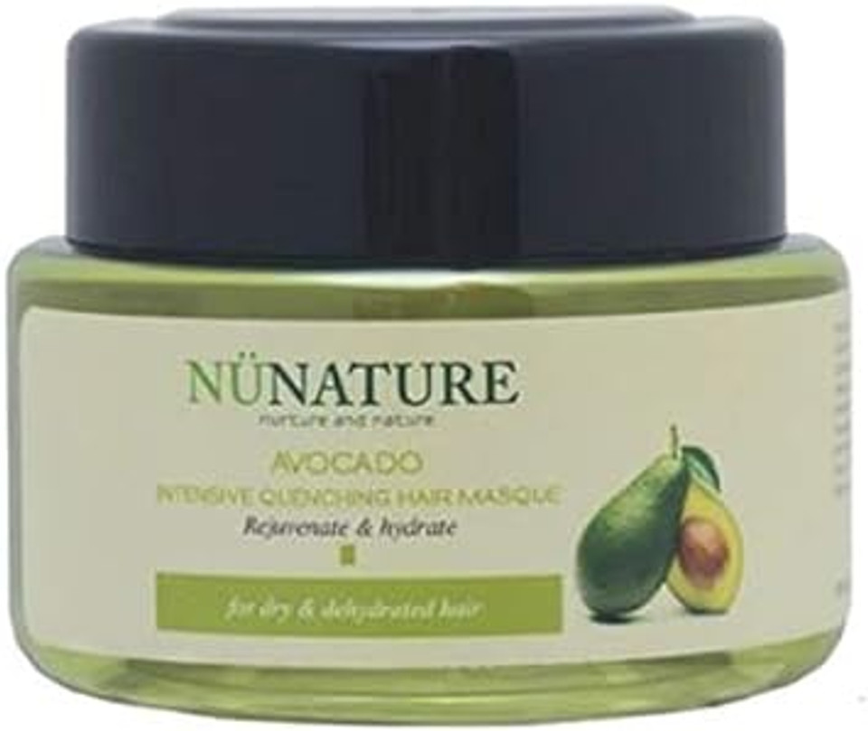 Nunature Avocado Intensive Quenching Hair Masque 180Ml-Replenishes Your Hair Of Its Natural Oils And Body To Give It Renewed Volume, Softness And Radiance