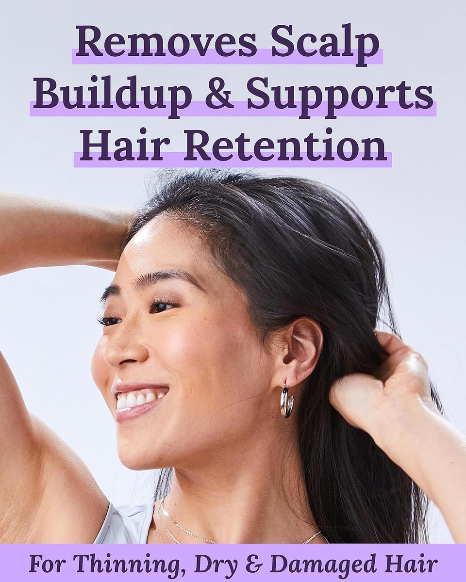 Micro Exfoliating Mask For Scalp & Hair - Keranique Clarifying Scalp Scrub For Women - Cleansing & Moisturizing Scalp Detox Conditioner - Creates Foundation For Fuller Growth - Hair Mask & Exfoliator