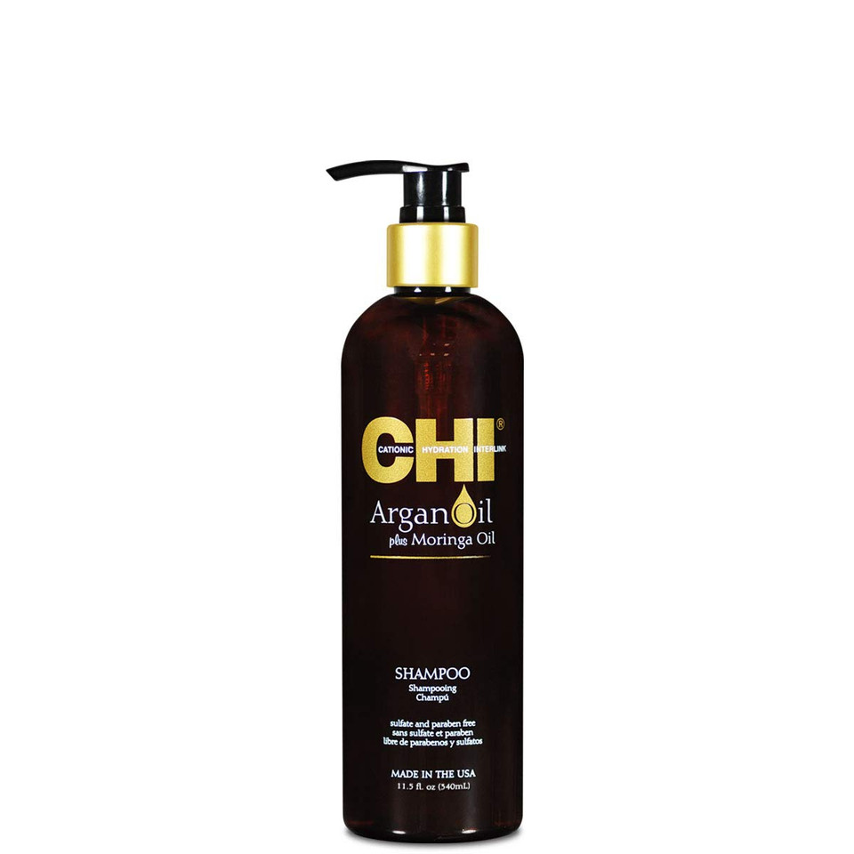 Chi Argan Oil Plus Moringa Oil Luxe Trio Kit With Shampoo, Conditioner And Moringa Oil (Set Of 3), 11 Fl. Oz