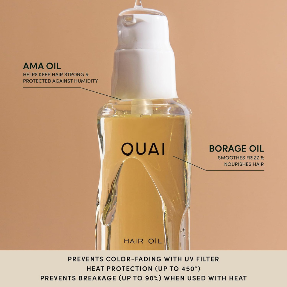 Ouai Travel Size Hair Care Bundle - Includes Mini Detox Shampoo, Hair Oil, Wave Spray, Texturizing Spray & Leave-In Conditioner - Hair Care Gift Set (5 Count, 3 Oz/0.45 Oz/1.7 Oz/1.4 Oz/1.5 Oz)