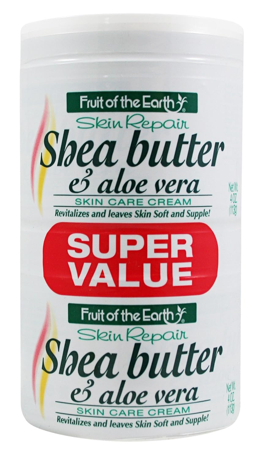 Fruit Of The Earth Bogo Cream Jar 118 Ml, Shea Butter/Aloe, 4 Ounce