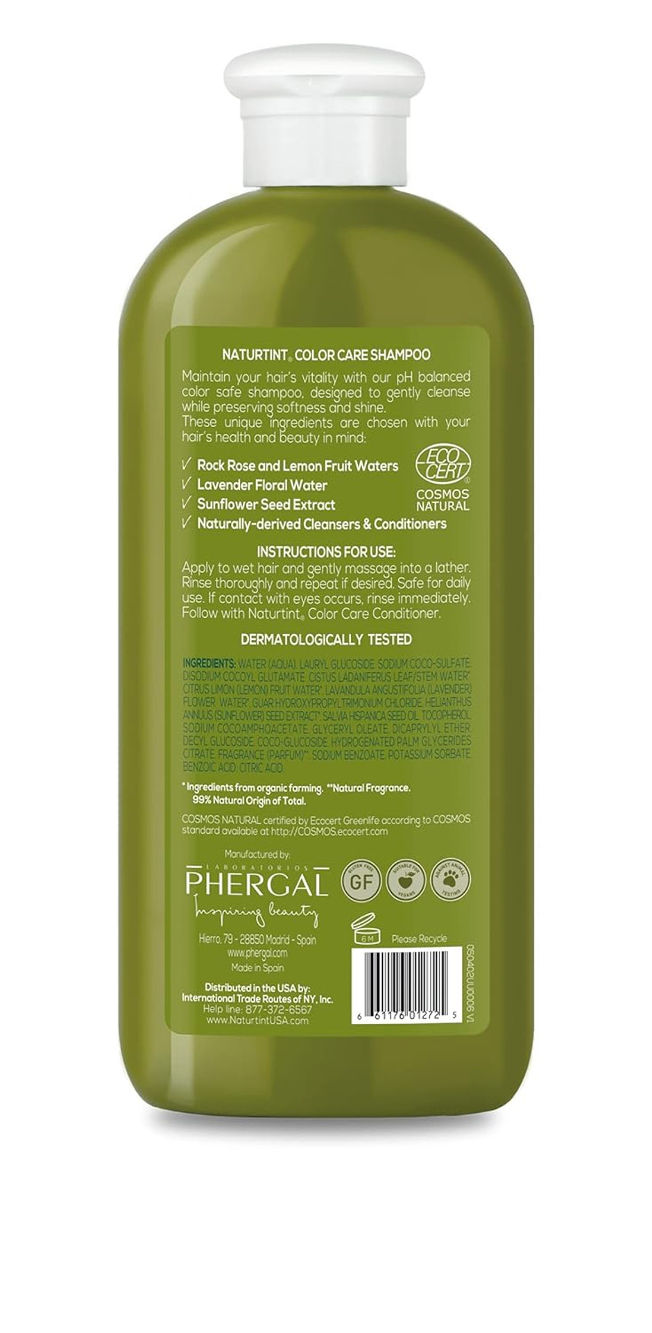 Naturtint Color Care Shampoo For Color-Treated, Dry, Or Normal Hair, Formulated To Retain Vibrancy Without Parabens, Sodium Lauryl Sulfate Or Sodium Laureth Sulfate