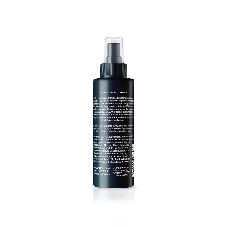 Oars + Alps Texturizing And Thickening Spray For Hair, Promotes Hair Growth, Sandalwood And Amber Scent, 3.4 Fl Oz