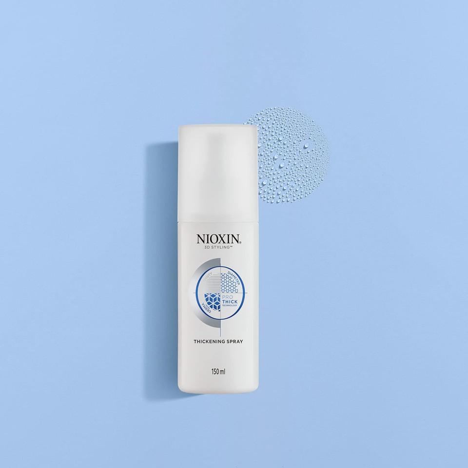 Nioxin System Kit 5 + Thickening Spray, For Bleached & Chemically Treated Hair With Light Thinning, Full Size