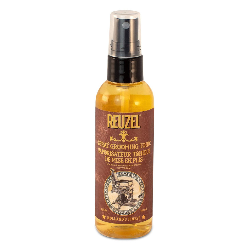 Reuzel Hairspray Grooming Tonic - Subtle Apple, Peppermint Fragrance - Perfect For Blow Drying - Ideal For Volume, Lift And Texture - Low Shine - Protects Hair From All Thermal Styling