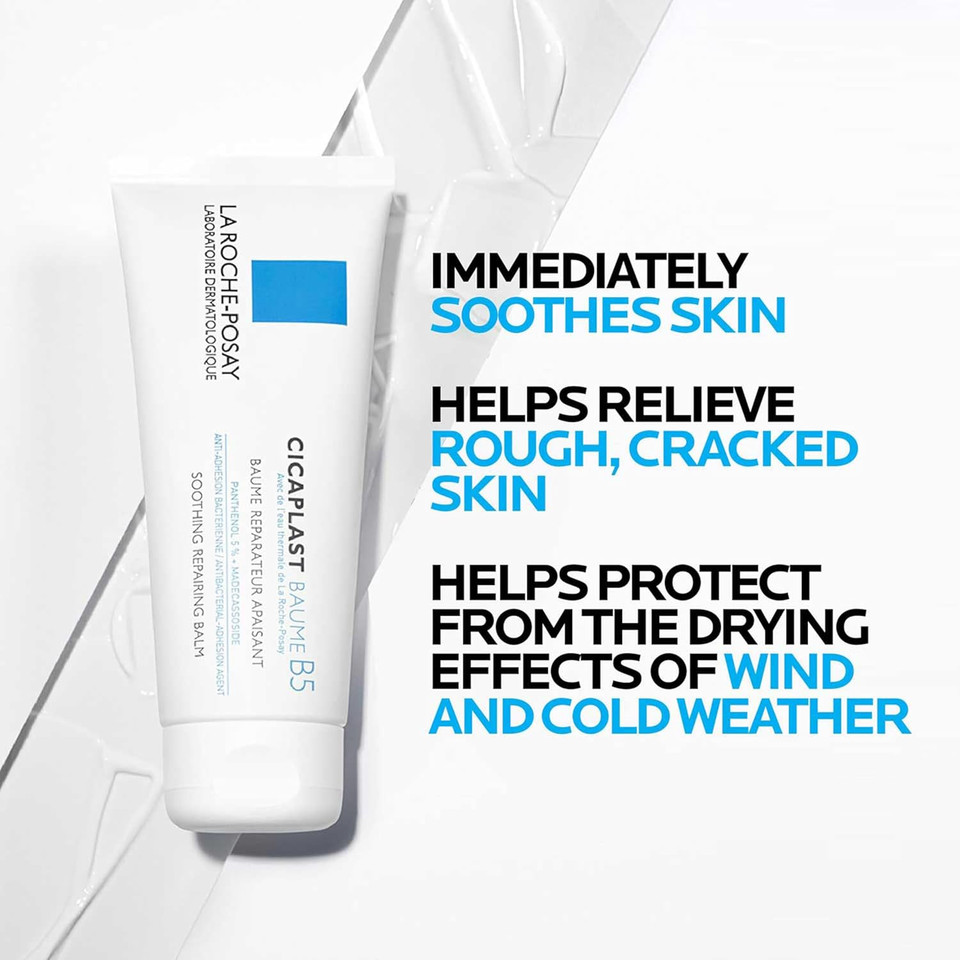 La Roche-Posay Cicaplast Balm B5, Healing Ointment And Soothing Therapeutic Multi Purpose Cream For Dry & Irritated Skin, Body And Hand Balm, Baby Safe, Fragrance Free