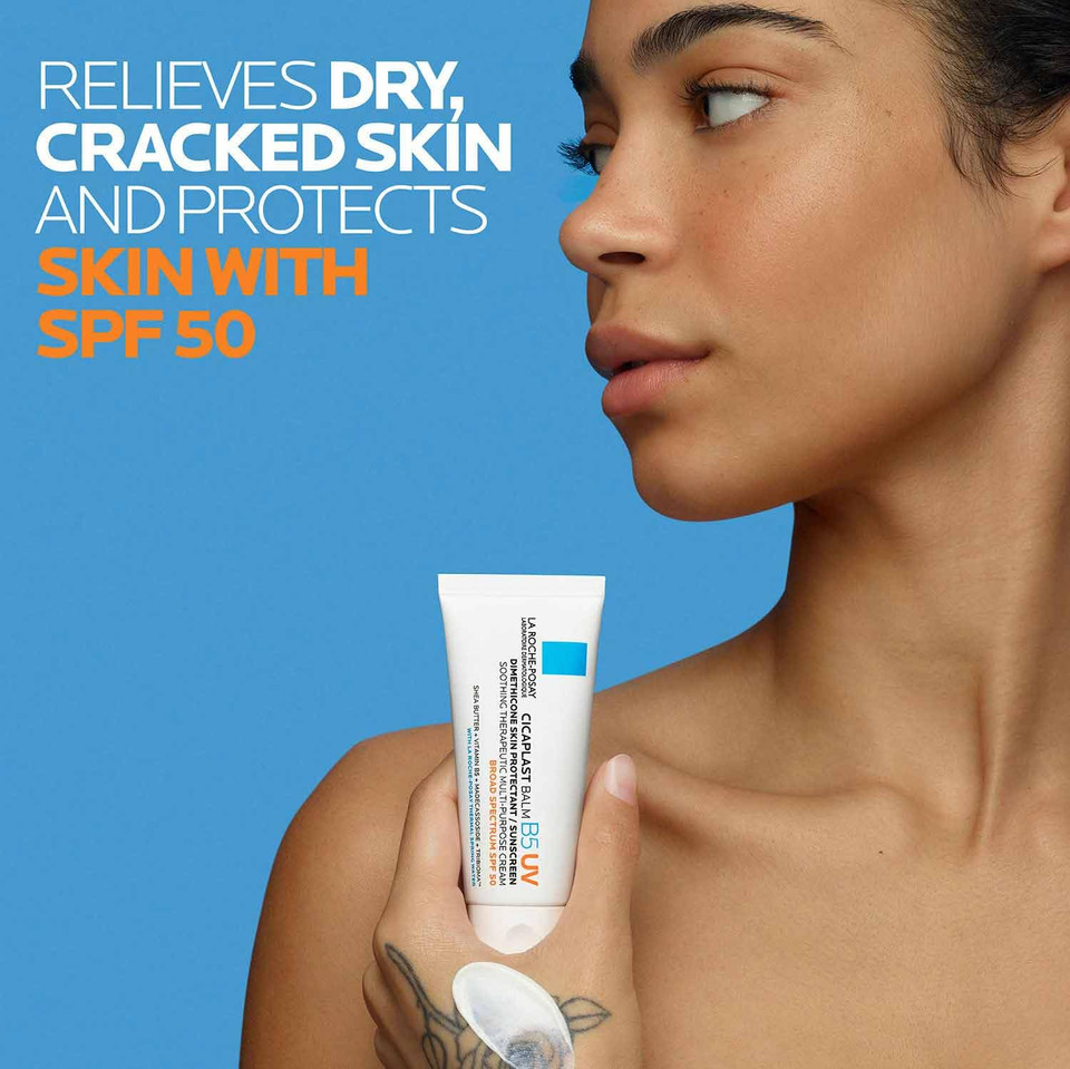 La Roche-Posay Cicaplast Balm B5, Healing Ointment And Soothing Therapeutic Multi Purpose Cream For Dry & Irritated Skin, Body And Hand Balm, Baby Safe, Fragrance Free