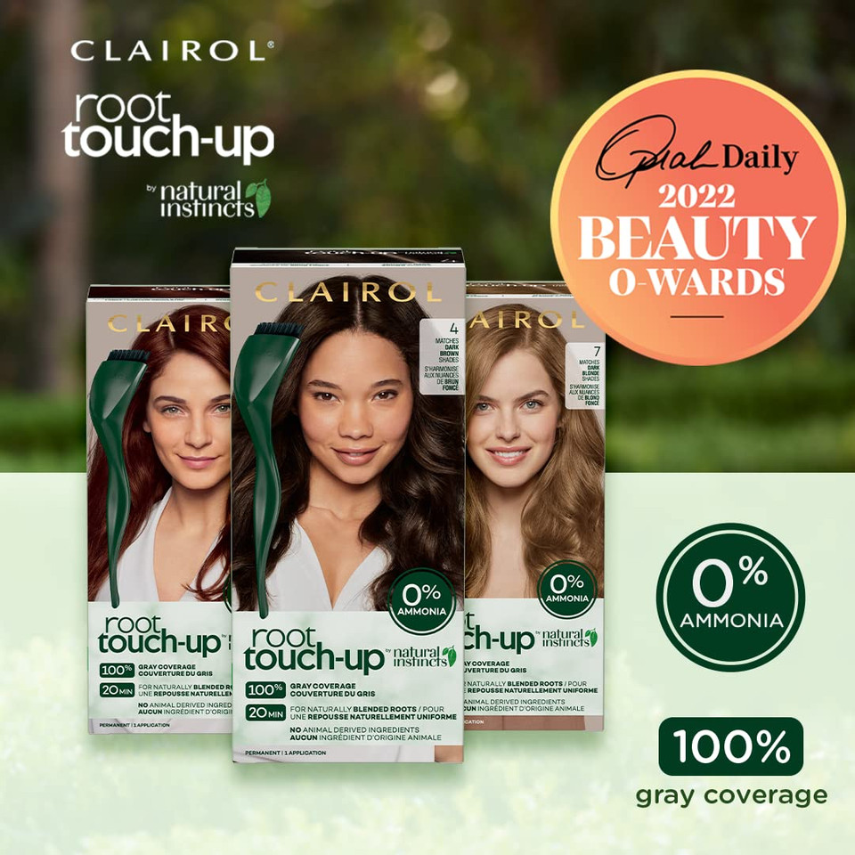 Clairol Root Touch-Up By Natural Instincts Permanent Hair Dye, 6 Light Brown Hair Color, Pack Of 16 Light Brown1.1 Fl Oz (Pack Of 1)