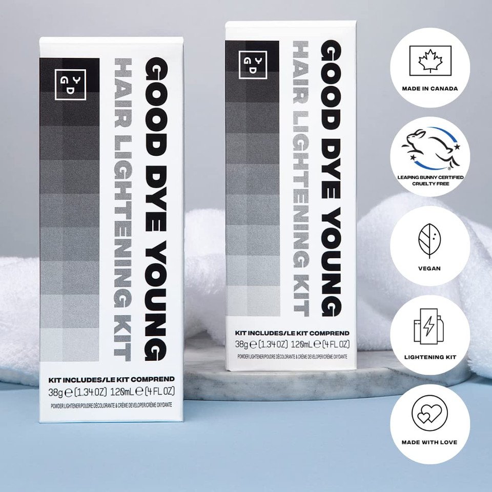 Good Dye Young Semi-Perm Dye (Ex-Girl) With Hair Lightening Kit (4Oz)