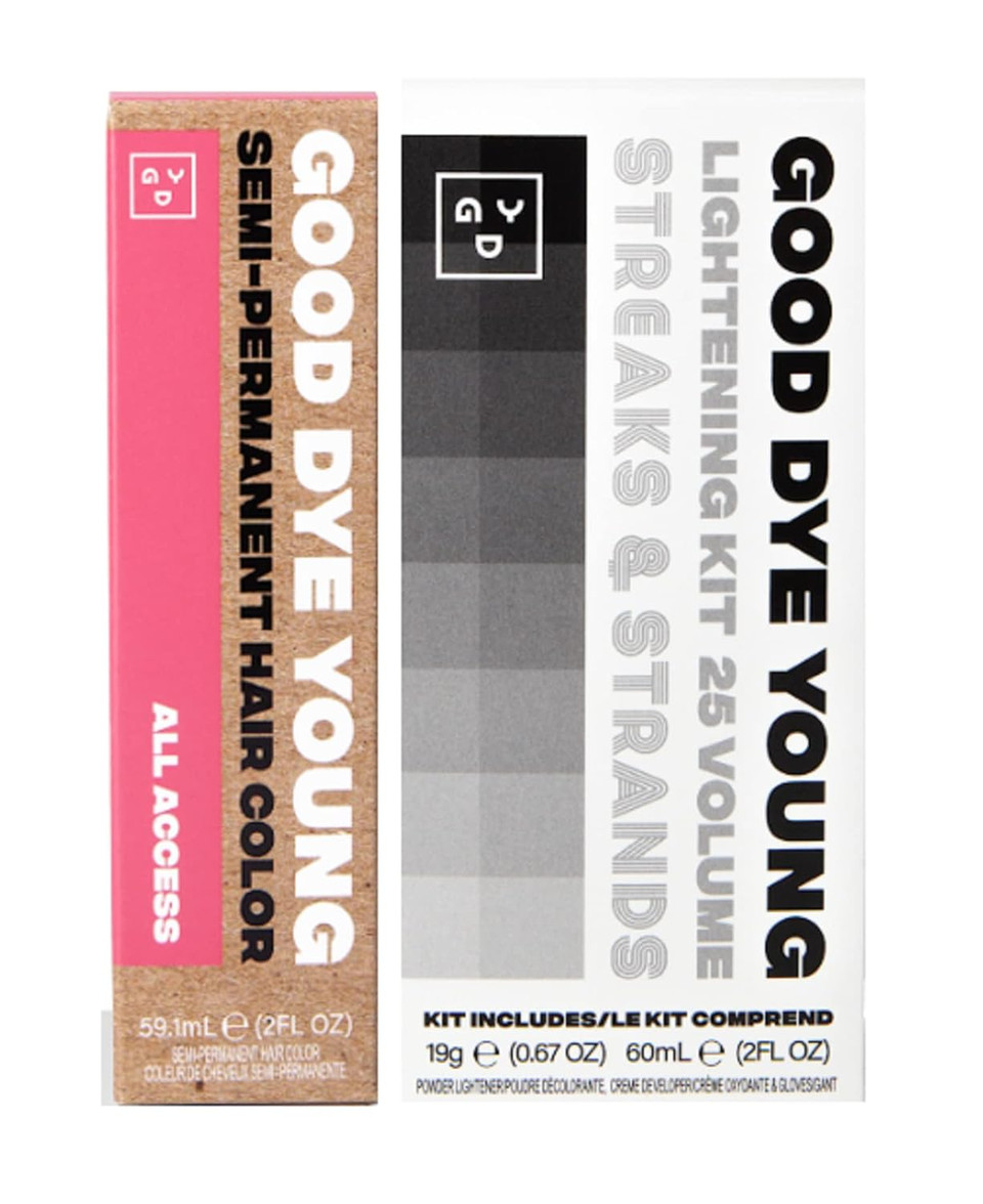 Good Dye Young Streaks And Strands Semi Perm Dye (All Access) With Lightening Kit - 2 Oz