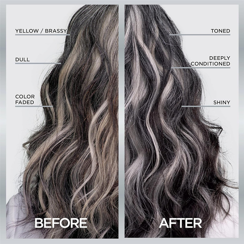 Lã¢ÂOrã£Â©Al Paris Le Color Gloss One Step Toning Gloss, In-Shower Hair Toner With Deep Conditioning Treatment Formula For Gray Hair, Silver Slate, 1 Kitsilver Slate