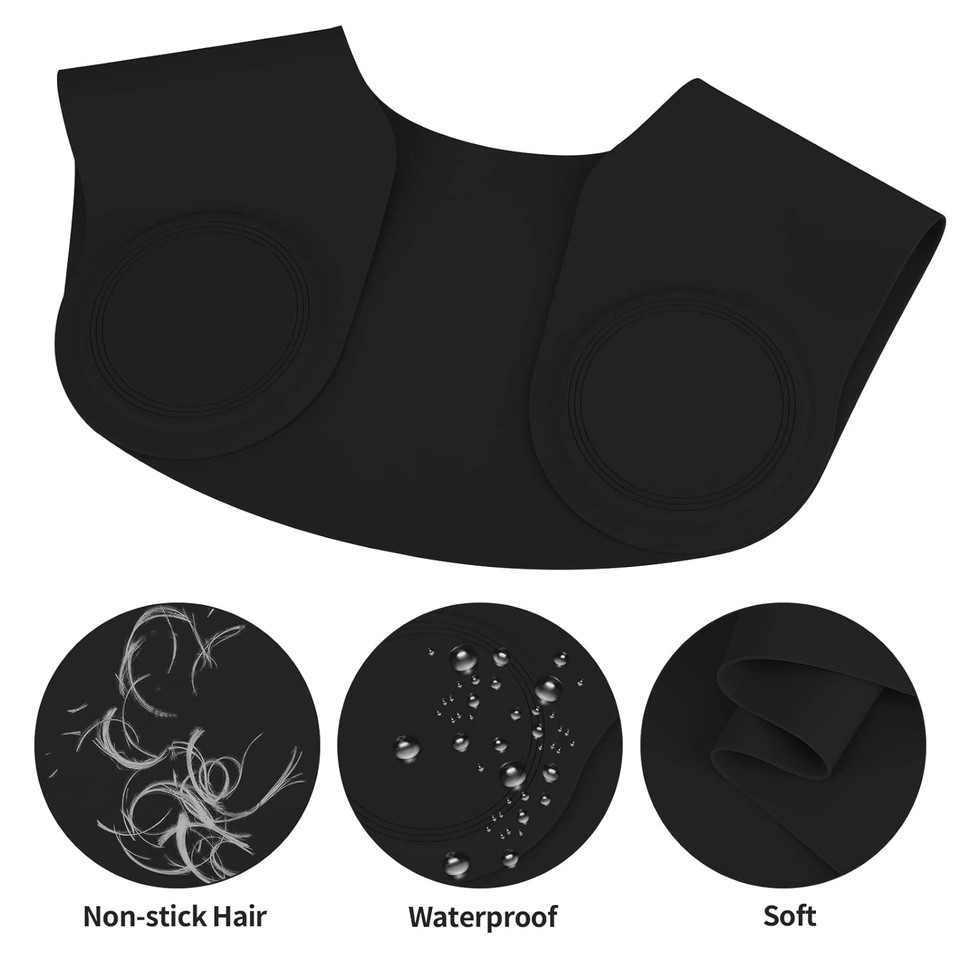Segbeauty Hair Cutting Collar, Hair Salon Collar Hair Cutting Pad Professional Barber Hair Cutting Neck Collar For Hairdressing, Stylist Hair Collar For Haircut Hair Dye Protective Clothes Black