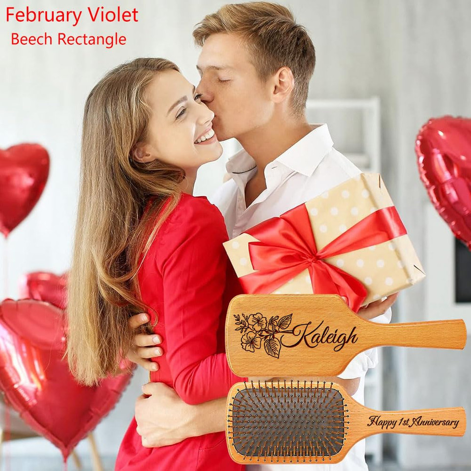 Personalized Wooden Hair Brush For Women, Custom Name & Birth Flower Hair Brush Gifts For Mom, Wife, Sister, Best Friend, Aunt, Grandma Personalized Wooden Hair Brush For Women, Custom Name & Birth Flower Hair Brush Gifts For Mom, Wife, Sister, Best Friend, Aunt, Grandma