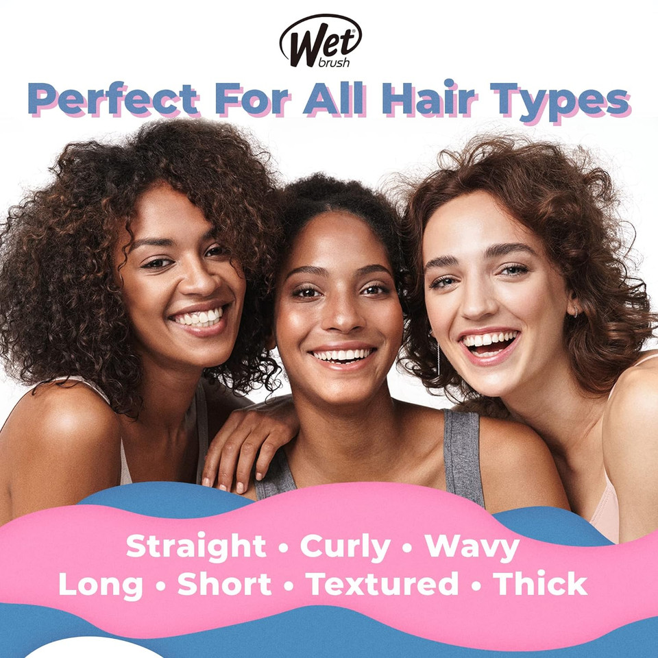 Wet Brush Original Detangler Hair Brush - Mrs - All Hair Types - Ultra-Soft Intelliflex Bristles Glide Through Tangles With Ease - Pain-Free Comb For Men, Women, Boys & Girlsmrs