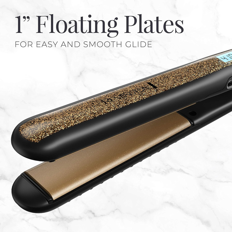Remington S6501 1 Ultimate Ceramic Flat Iron With Protection Against Frizz, Smooth Glide Hair Straightener, High Heat And Temperature Lock