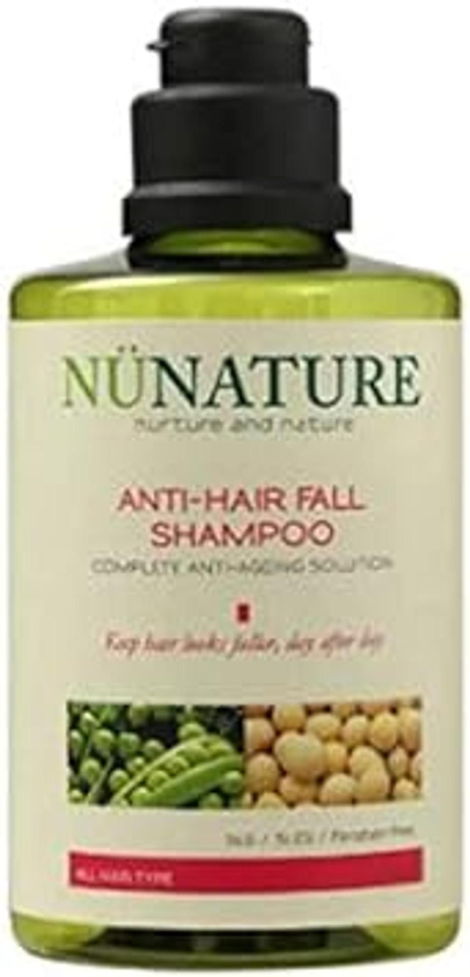 Nunature Anti-Hair Fall Shampoo 450Ml-Integrates Natural And Fine Ingredients To Promote Cell Regeneration And Stimulate Hair Regrowth
