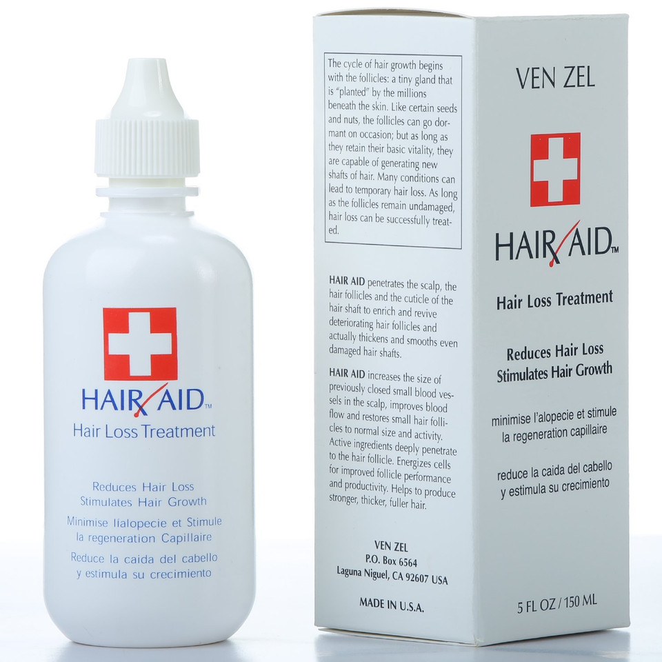 Rexsol Hair Aid Hair Loss Treatment | Stimulates Hair Growth | With Pure Vitamin C & E | Yeast Cell Derivatives | Ginseng, Rosemary, Burdock & Ginkgo Biloba Extract. (150 Ml / 5 Fl Oz)