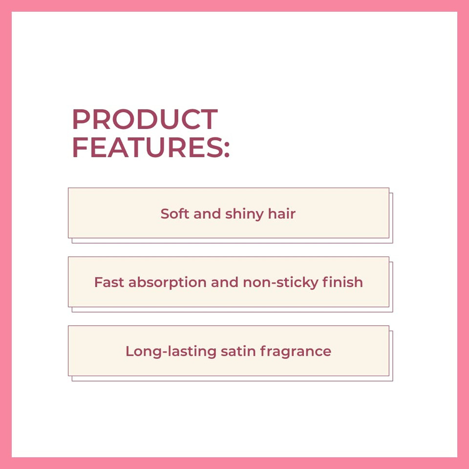 Amos Professional Satin Pleasure Hair Oil 1.6 Oz (50Ml) | Moisture, Nutrition And Gloss With Floral Fragrance For Silky Smooth Hair | Korean Hair Salon Brand