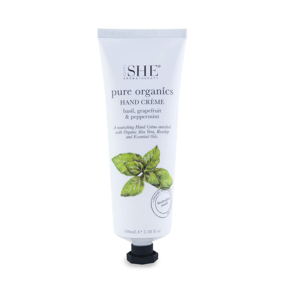 Om She Aromatherapy Pure Organics Hand Creme - Palmarosa, Bergamot & Vanilla