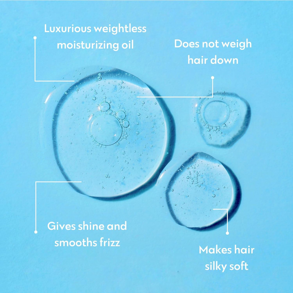 No Nothing Hair Oil  Weightless Vegan Hair Serum For Curly, Frizzy, Damaged Or Dry Hair. Smoothing Anti Frizz Hair Care Control Products. Paraben And Sulfate Free, Fragrance-Free