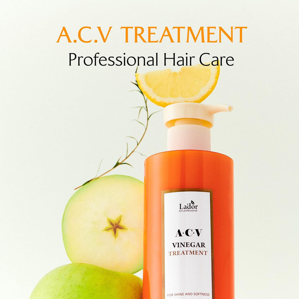 La'Dor Apple Cider Vinegar Clarifying Treatment W/Tea Tree Sub-Acidic Ph-Balanced - Glossy Shine Refreshing For Greasy Dandruff Oily Scalp Hair Free Of Silicone Paraben Sulfate 5.07 Fl Oz Lador Korea5.07 Fl Oz (Pack Of 1)