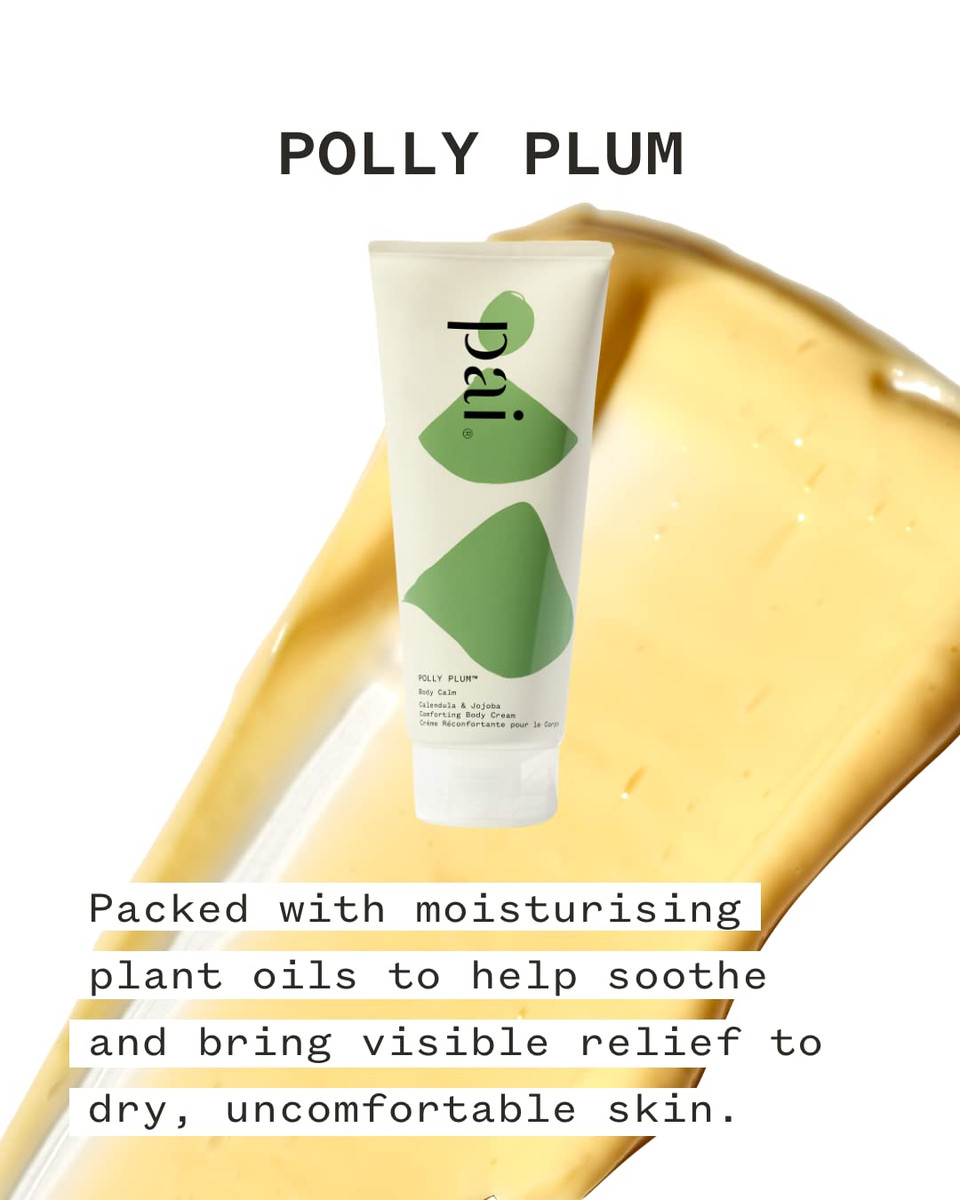 Pai Skincare - Organic Polly Plum Calendula + Jojoba Comforting Body Cream | Natural, Vegan, Sensitive Skincare (6.8 Fl Oz | 200 Ml)