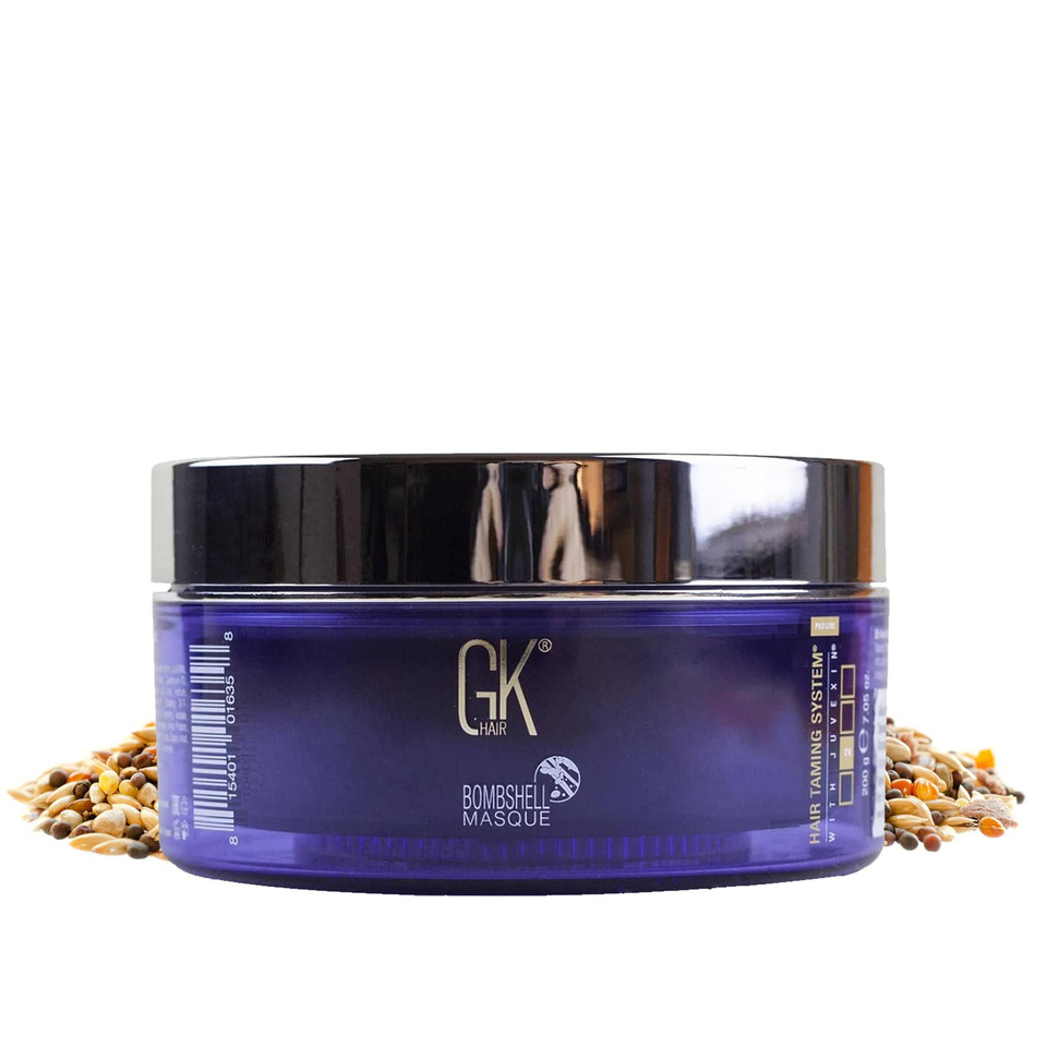 Gk Hair Global Keratin Red Red Bombshell Masque (7.05 Fl Oz/200 G) Semi-Permanent Long Lasting Hair Toning Color Pigments Moisturizing Styling And Coloring Mask For All Hair Types Unisex