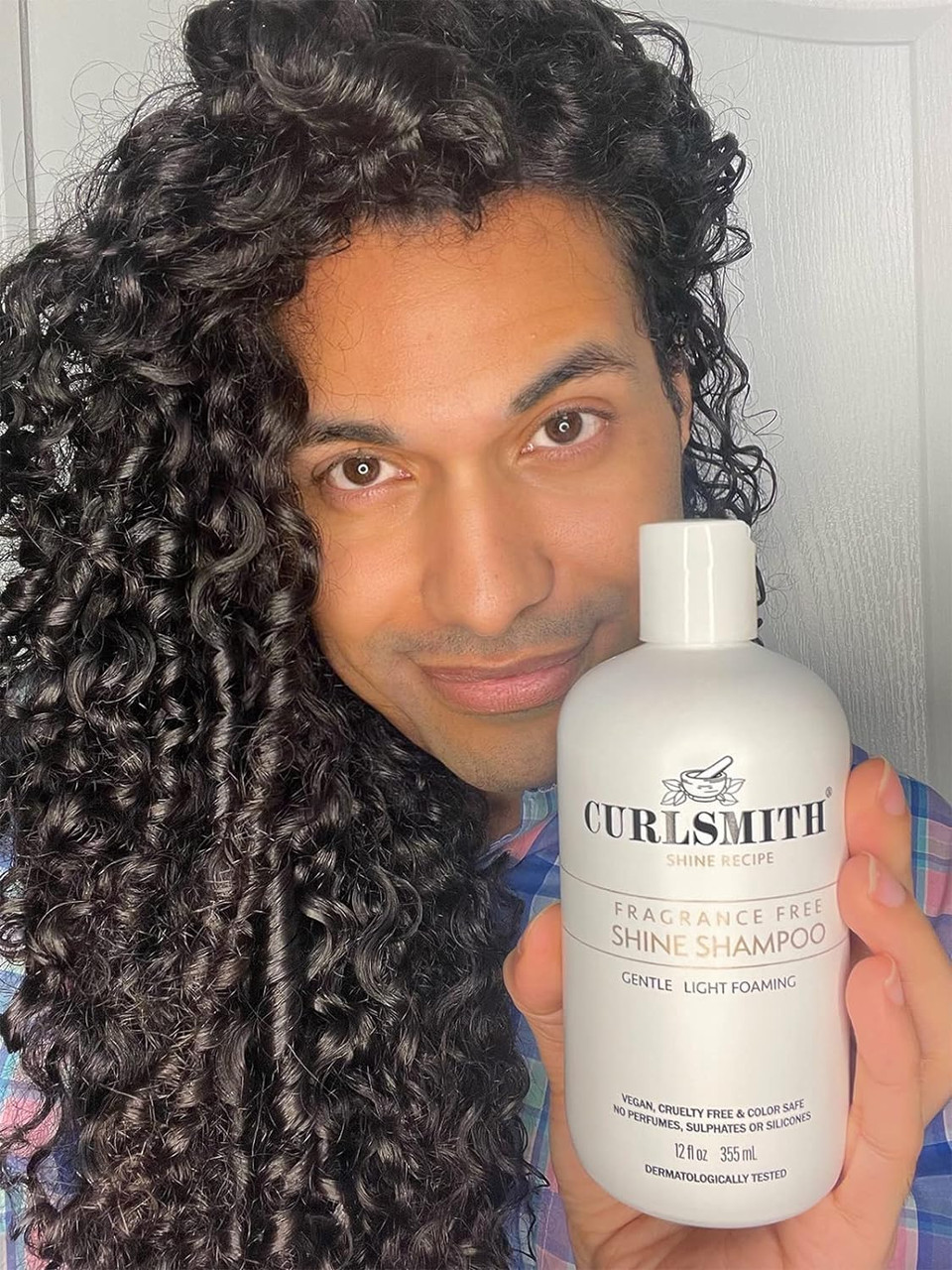 Curlsmith - Shine Shampoo, Gentle, Sensitive, Fragrance Free Cleanser For All Curl And Hair Types, Vegan (12 Fl Oz)12 Fl Oz (Pack Of 1)