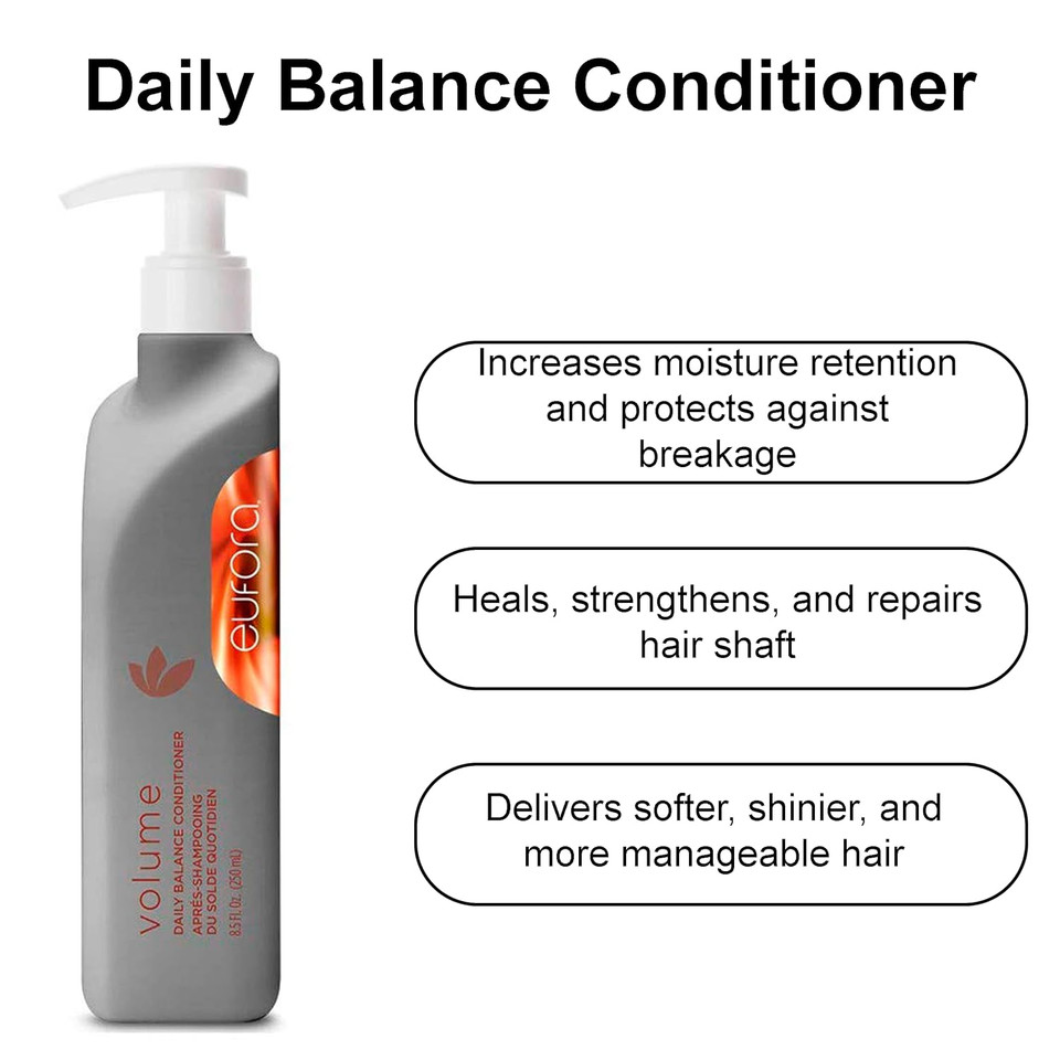 Eufora Volume Volumizing Shampoo & Daily Balance Conditoner 8.45 Oz Each Duo