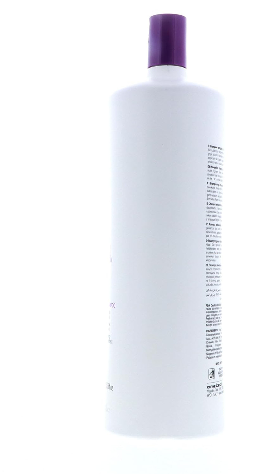 Fanola Toning Shampoo Bulk Sets (No Yellow 1000 Ml, 4 Pack)