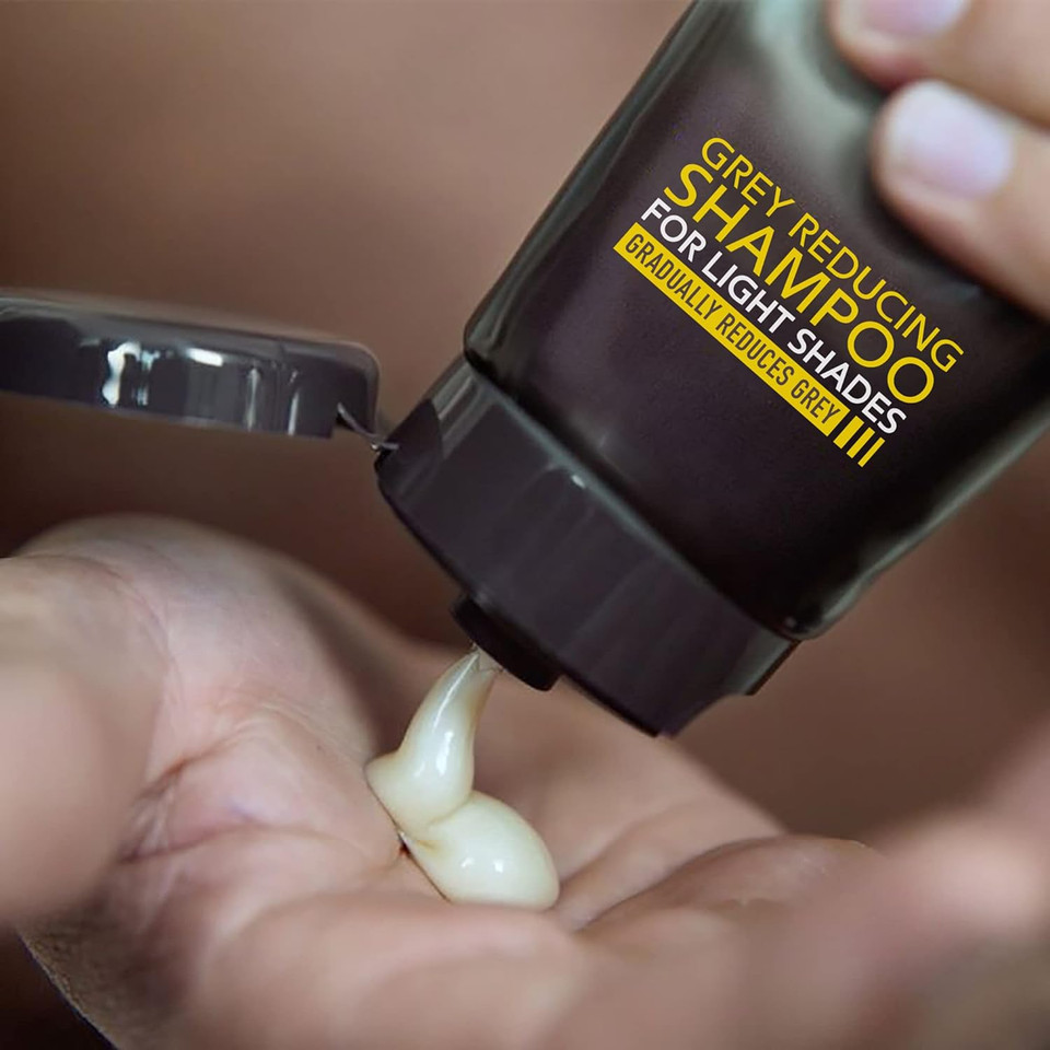 Just For Men Control Gx Multipack, Shampoo For Lighter Shades Of Hair, And Mustache And Beard Wash, Gradually Colors Grey Hair, 4 Oz. Bottles