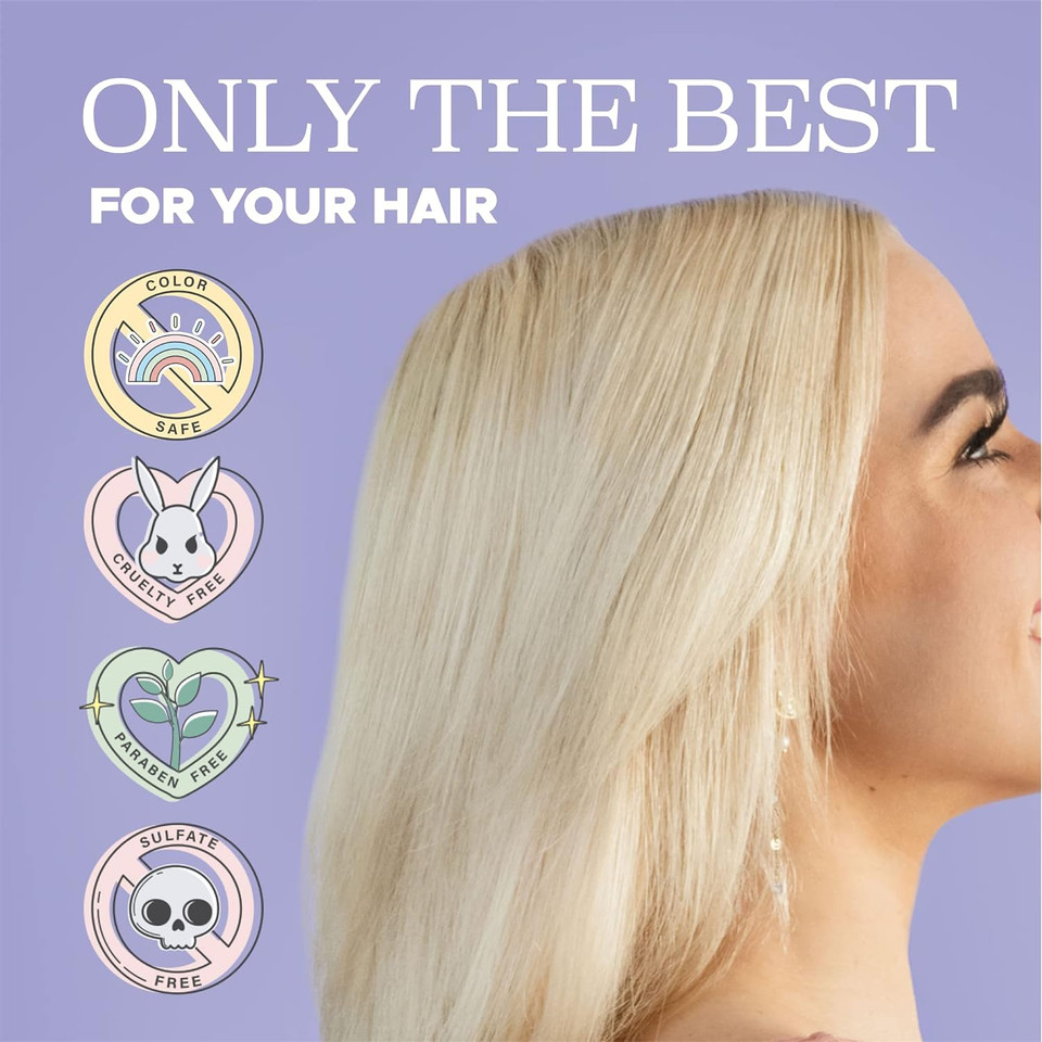 Luseta Purple Conditioner For Colored Hair 16.9Oz, Women Hair Conditioner For Grey Hair And Blonde Hair, Best Purple Conditioner For Dry And Damaged Hair Sulfate & Paraben Free16.9 Fl Oz (Pack Of 1)