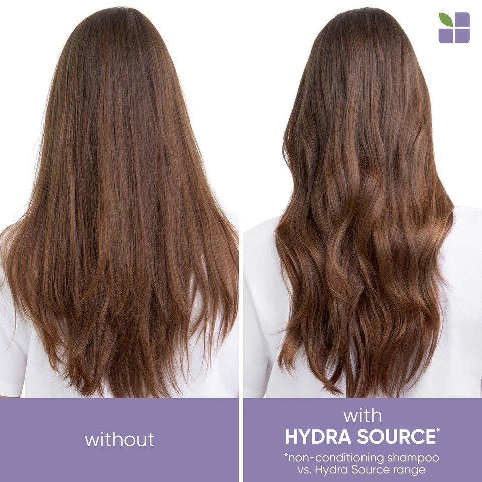Biolage Hydra Source Shampoo & Conditioning Balm Set | Hair Repair | Hydrates & Moisturizes Hair | For Dry, Damaged Hair | Paraben & Silicone-Free | Veganshampoo & Conditioner, 13.5 Fl Oz, 9.5 Fl Oz