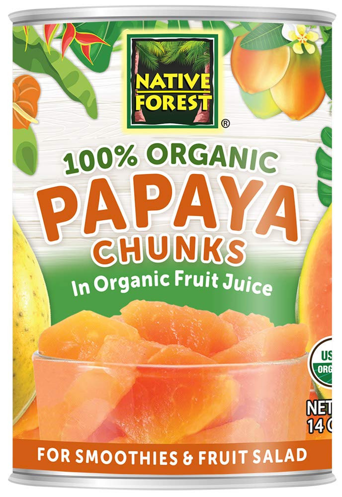 Native Forest Organic Papaya Chunks 14-Ounce (Pack Of 6)14 Ounce (Pack Of 6)