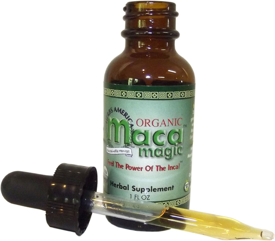 Maca Magic Herbal Gift Bundle, 1 Fl Oz Usda Organic Maca Extract And A 2.2 Lb Bag Of Pure Maca Root Powder (1 Fl Oz Glass Bottle + 2.2 Lb Resealable Bag)