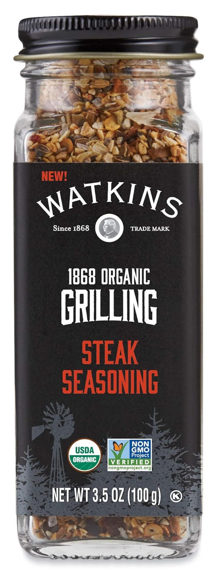 Watkins Organic Grilling Steak Seasoning, 3.5 Oz, 3-Pack3.5 Ounce (Pack Of 3)