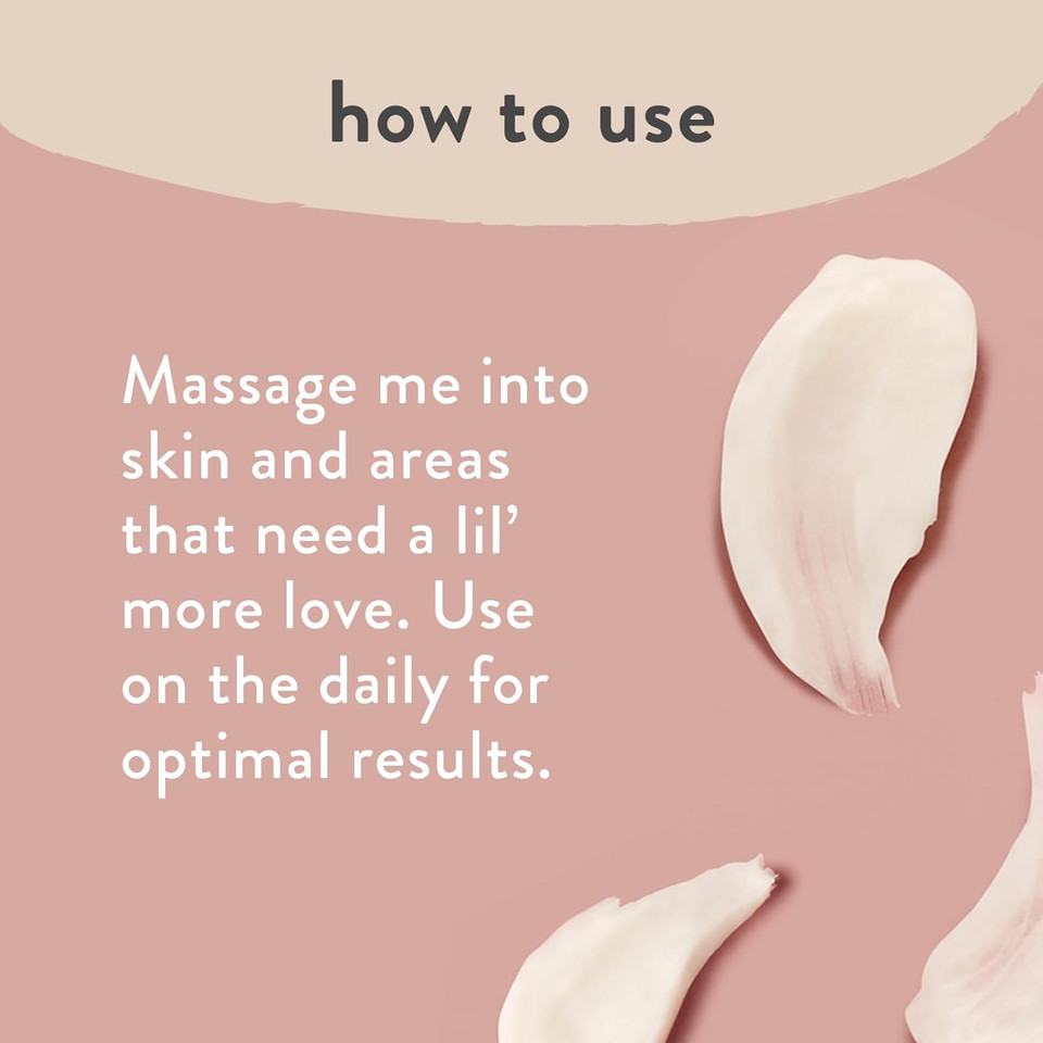 The Honest Company Honest Mama Glow On Body Cream | Hydrates, Firms, + Tightens Skin | Shea Butter, Avocado Oil, Vitamin E | 6 Oz