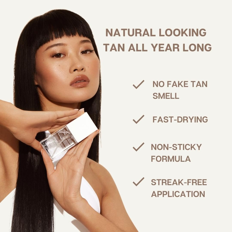 Nuda Dark Self-Tanning Mousse And Dark Face Tan Water Bundle
