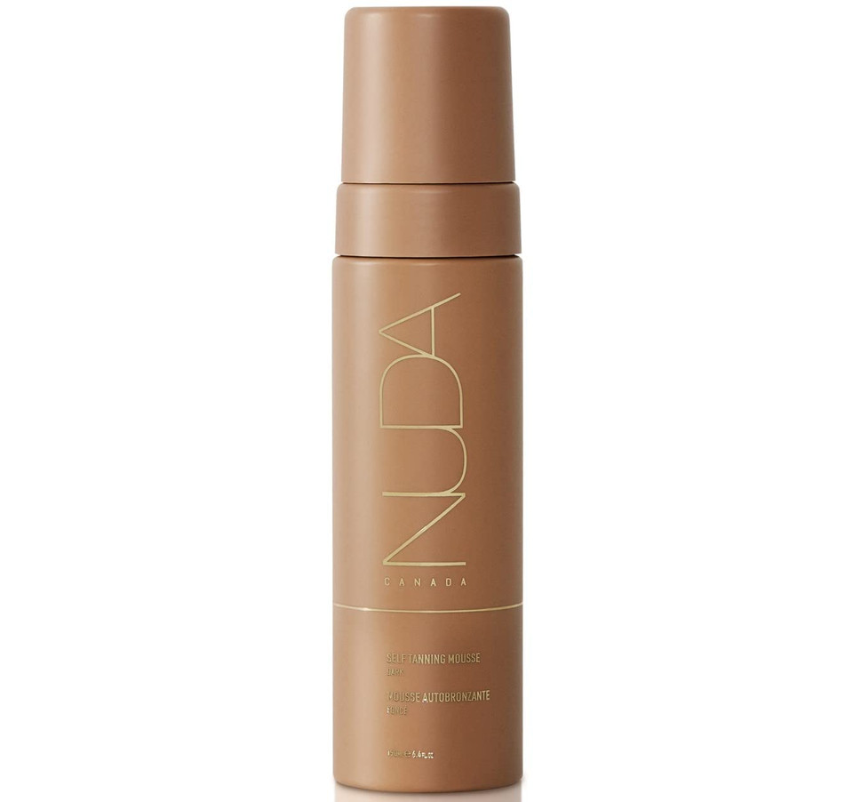 Nuda Self Tanning Mousse | Lightweight Sunless Tanning Lotion | Cruelty Free Body Self Tanner Mousse With Natural Ingredients | Bronzing Lotion At Home (200Ml, Dark)
