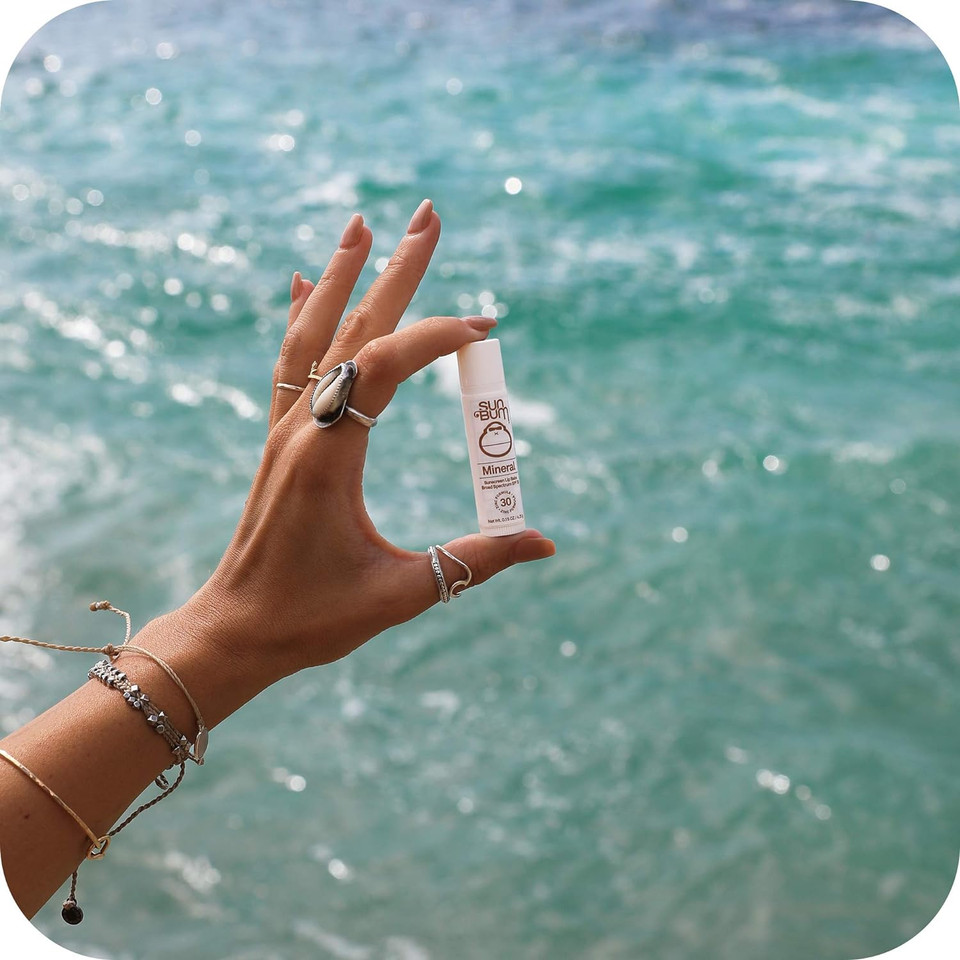 Sun Bum Spf 30 Mineral Sunscreen Lip Balm | Vegan And Hawaii 104 Reef Act Compliant (Octinoxate & Oxybenzone Free) Broad Spectrum Natural Lip Care With Uva/Uvb Protection | .15 Oz