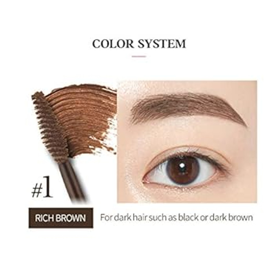 Etude Color My Brows Max 9G #1 Rich Brown | Brow Mascara With Coloring, Nutrition And Moisturizing Effect To Create A Natural Refined Look1 Rich Brown Max 20Ad Etude Color My Brows Max 9G #1 Rich Brown | Brow Mascara With Coloring, Nutrition And Moisturizing Effect To Create A Natural Refined Look1 Rich Brown Max 20Ad