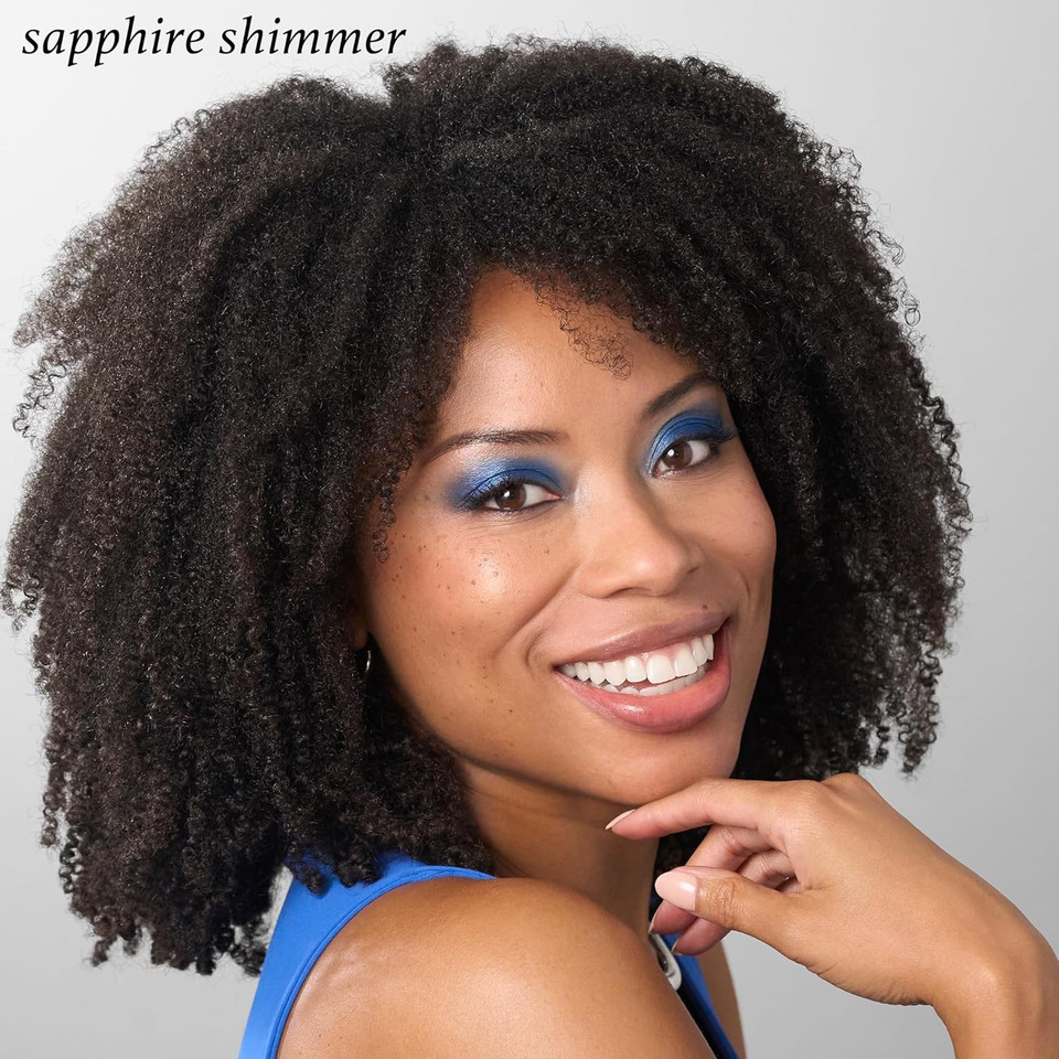 Julep Smoky Sapphire Nights Eyeshadow 101 Crã£Â¨Me To Powder Waterproof Eyeshadow Stick, Sapphire Shimmer & When Pencil Met Gel Sharpenable Multi-Use Longwear Eyeliner Pencil - Blackest Black