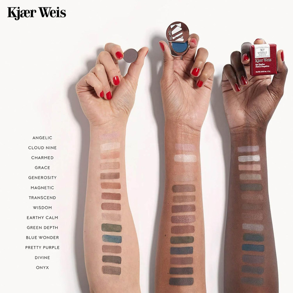 Kjaer Weis Powder Eye Shadow. Highly Pigmented Black Eyeshadow With Organic Ingredients. Ultra Blendable Eye Shadow For Long Lasting Eye Makeup. Cruelty Free Clean Makeup - Onyxonyx Kjaer Weis Powder Eye Shadow. Highly Pigmented Black Eyeshadow With Organic Ingredients. Ultra Blendable Eye Shadow For Long Lasting Eye Makeup. Cruelty Free Clean Makeup - Onyxonyx