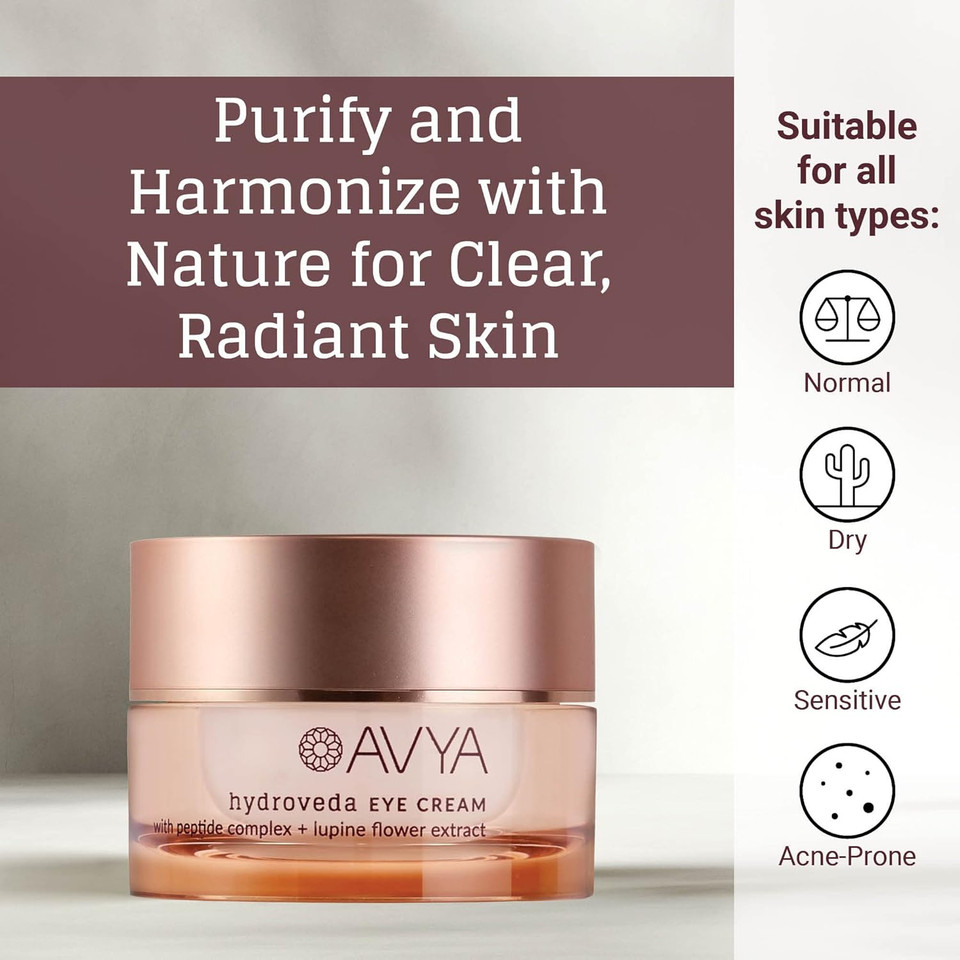 Avya Skincare Hydroveda Eye Cream | Reduces Dark Circles And Puffiness | Antioxidants To Lift And Brighten Skin (15Ml) Avya Skincare Hydroveda Eye Cream | Reduces Dark Circles And Puffiness | Antioxidants To Lift And Brighten Skin (15Ml)