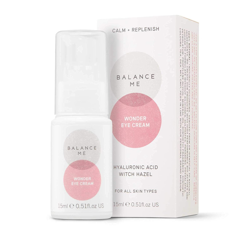 Balance Me Brighten + Hydrate Eyes & Face Duo - Wonder Eye Cream & Vitamin C Repair Serum - Vegan & Cruelty-Free - Hydrates Skin & Reduces Hyperpigmentation