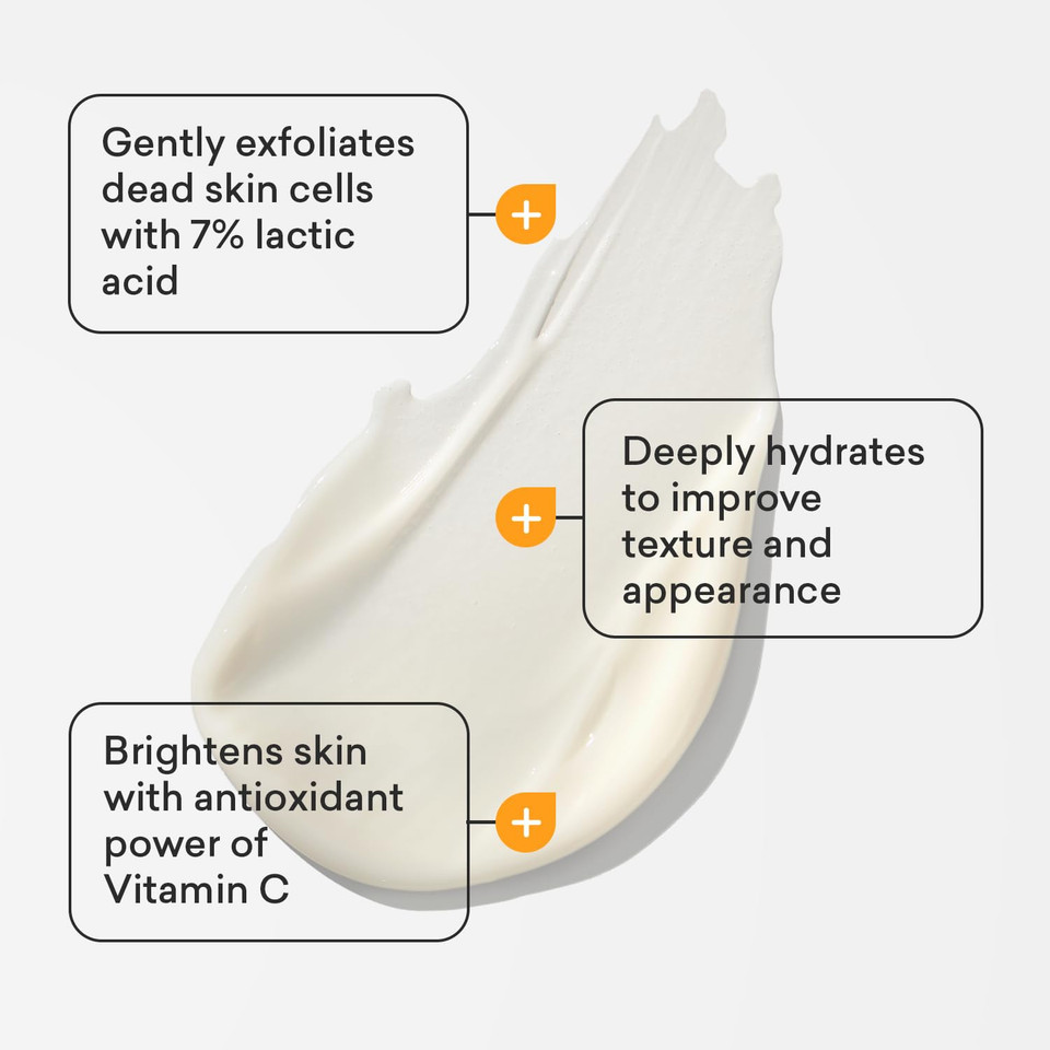 Amlactin Daily Vitamin C Lotion - 7.9 Oz Body Lotion With 7% Lactic Acid - Skin-Brightening Exfoliator And Moisturizer For Dry Skin