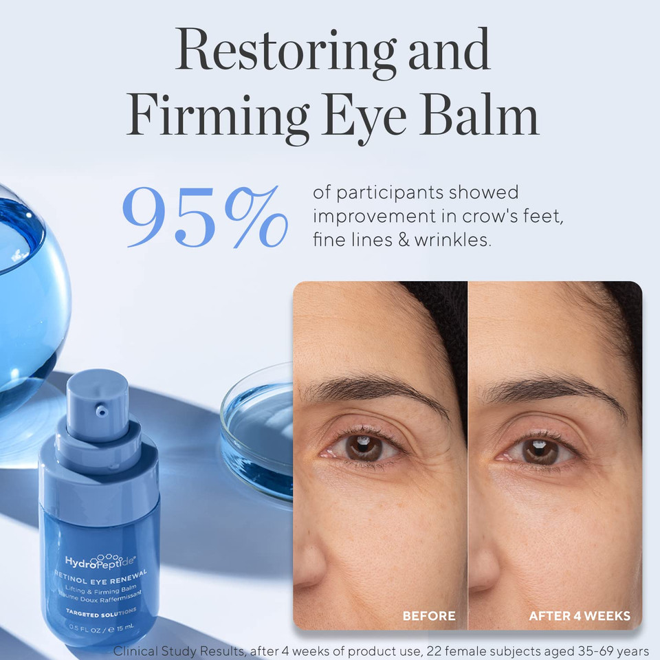 Hydropeptide Retinol Eye Renewal Lifting & Firming Eye Balm With 0.65% Universal Tri-Retinol Complex, 0.5 Ounce