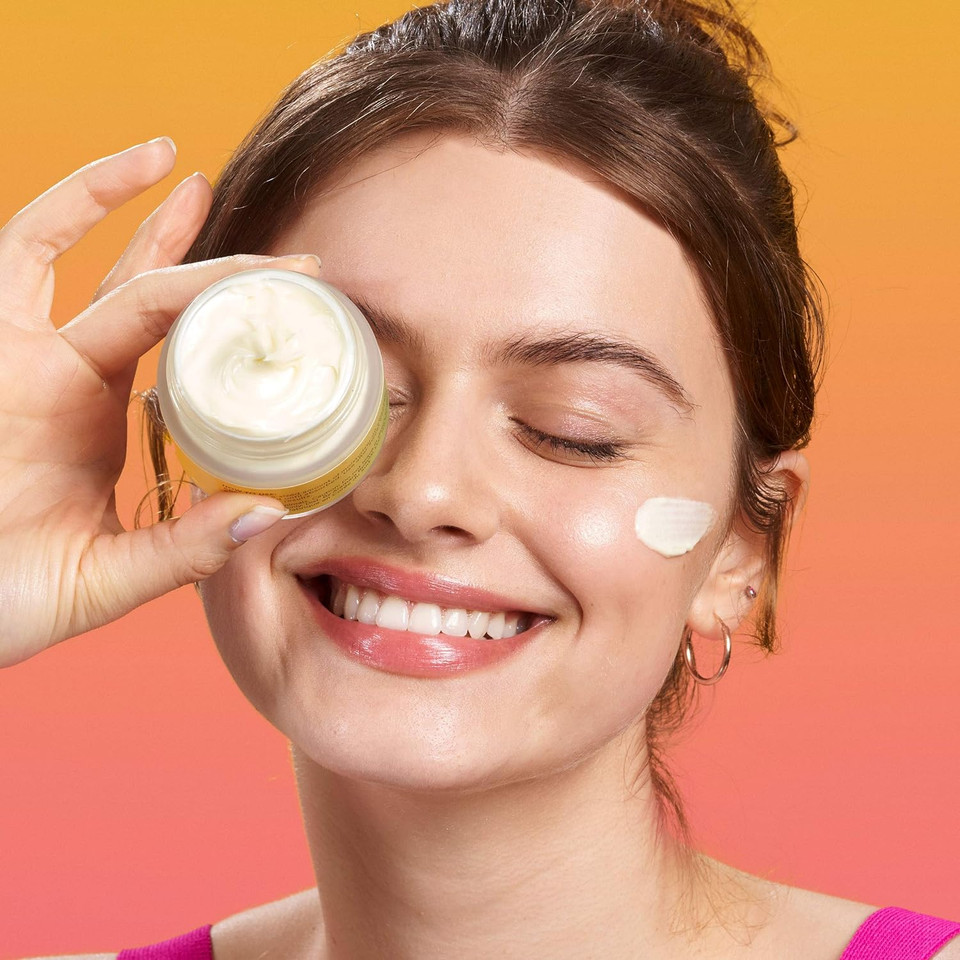 Sweet Chef Turmeric + Vitamin C Booster Hydrating Eye Cream (15Ml / 0.5 Oz) Bundled With Superfood + Vitamins Moisture Boost Moisturizing Facial Cream (50Ml / 1.69 Fl Oz)