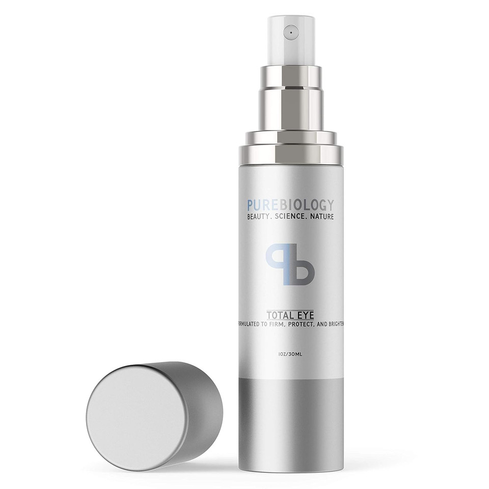 Pure Biology Total Eye Cream (1 Fl Oz) & Enhanced Night Cream (1.6 Fl Oz)
