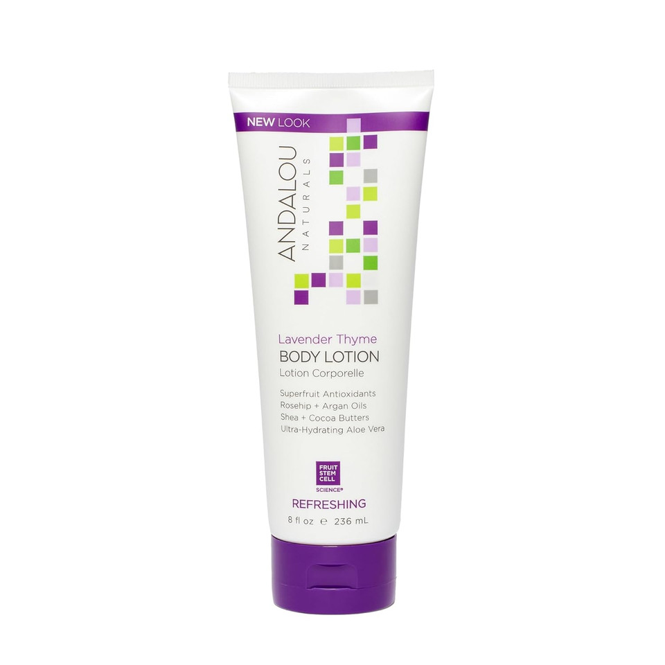 Andalou Naturals Lavender Thyme Refreshing Body Lotion, 8 Ounce
